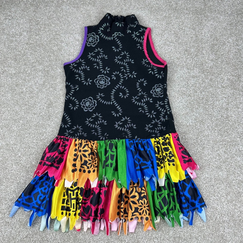 Monster High Skelita Calaveras Dress Girls Medium Black Sugar Skull Costume